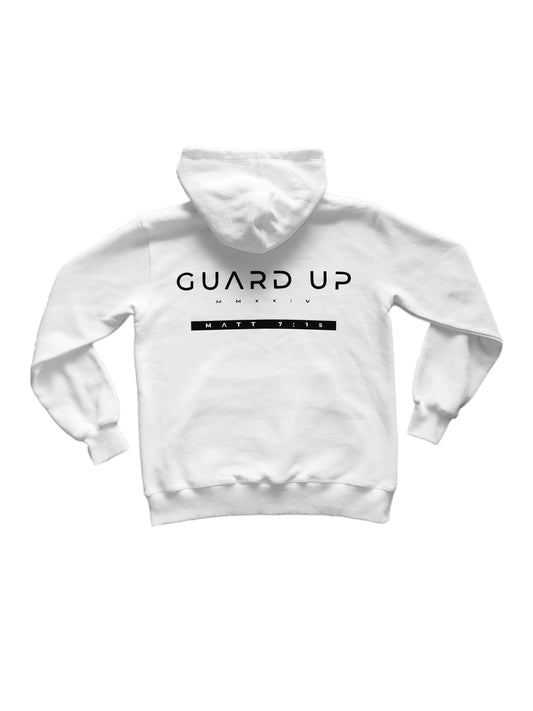 GUARDUP Hoodie Black on White